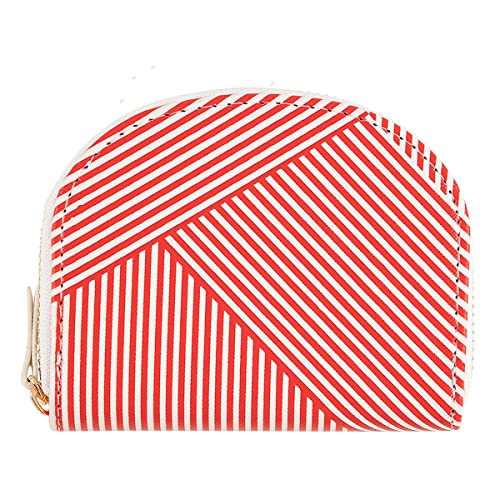 DRAEGER PARIS 1886 Erwachsene, Unisex weiße und rote Streifen Portemonnaie, braun von DRAEGER