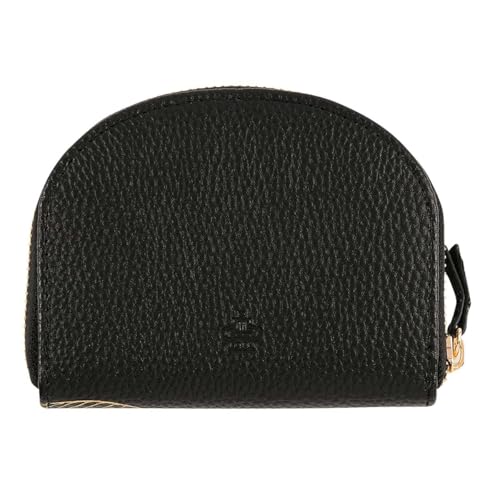DRAEGER PARIS 1886 Erwachsene Unisex Geldbeutel, Goldfarbene Blätter, schwarz Portemonnaie von DRAEGER