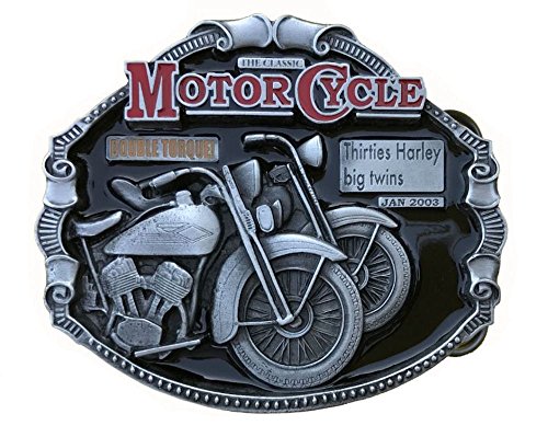 The Classic Motorcycle Thirties Harley Big Twins Gürtelschnalle mit Geschenkbox von DRAGON DESIGNS TANSIDE LTD.