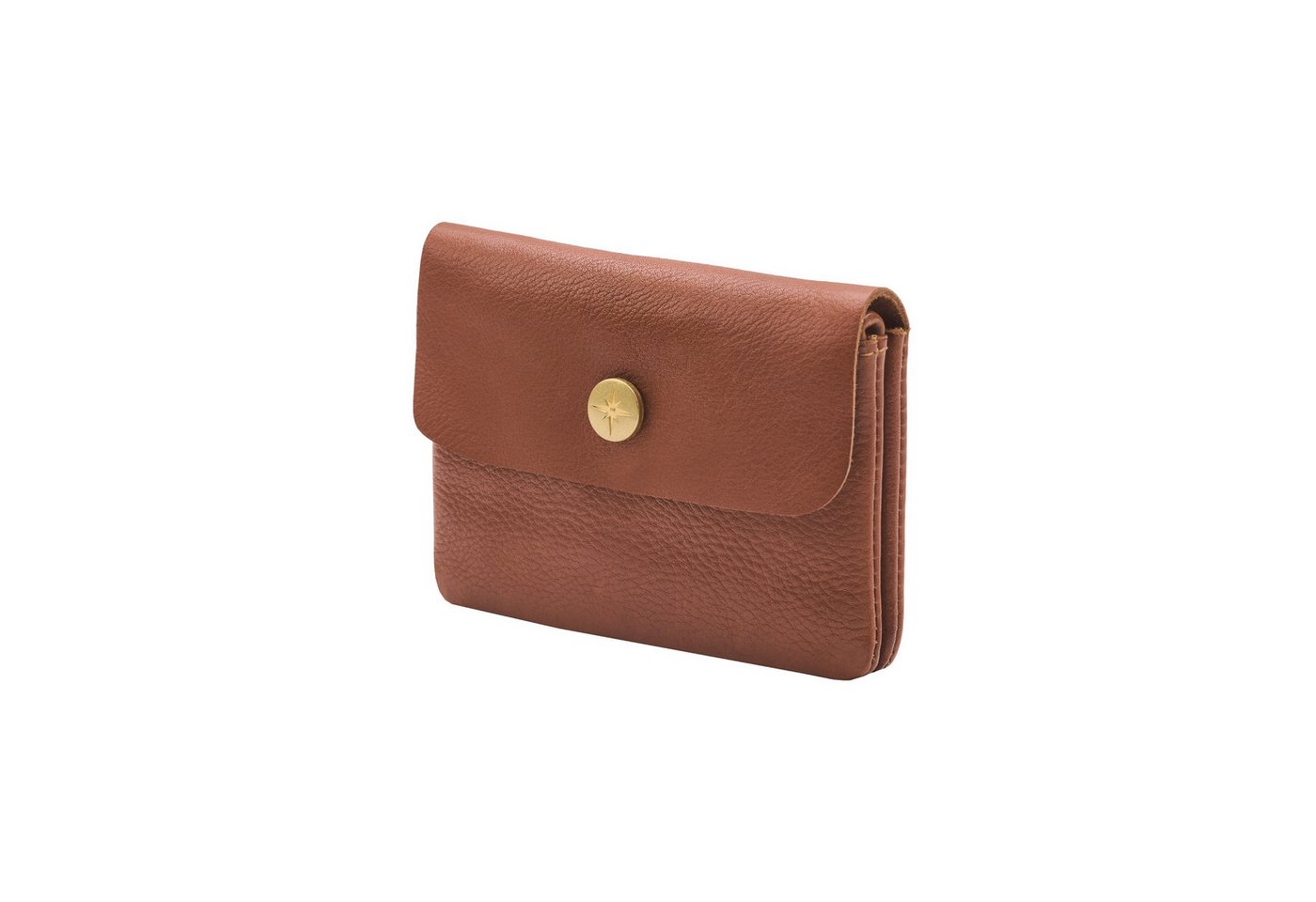 DRAKENSBERG Geldbörse Geldbeutel »Jonas« Karamell-Braun, minimalistischer Geldbeutel Unisex aus Rindsleder von DRAKENSBERG