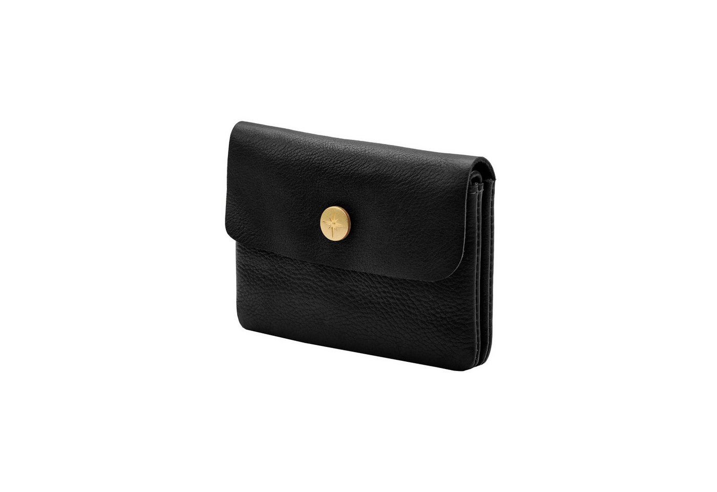 DRAKENSBERG Geldbörse Geldbeutel »Jonas« Schwarz, minimalistischer Geldbeutel Unisex aus Rindsleder von DRAKENSBERG