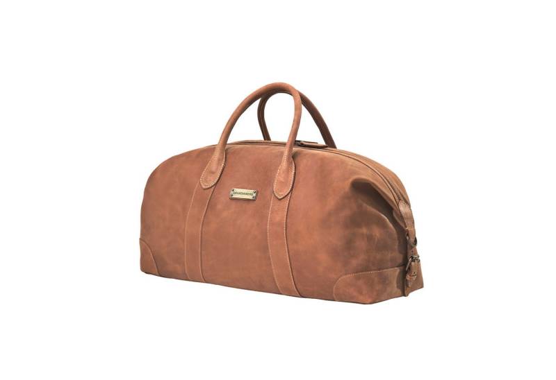 DRAKENSBERG Reisetasche Weekender »David« (55) Cognac-Braun, aus vollnarbigem Premium Leder für Herren und Damen im Vintage-Design von DRAKENSBERG