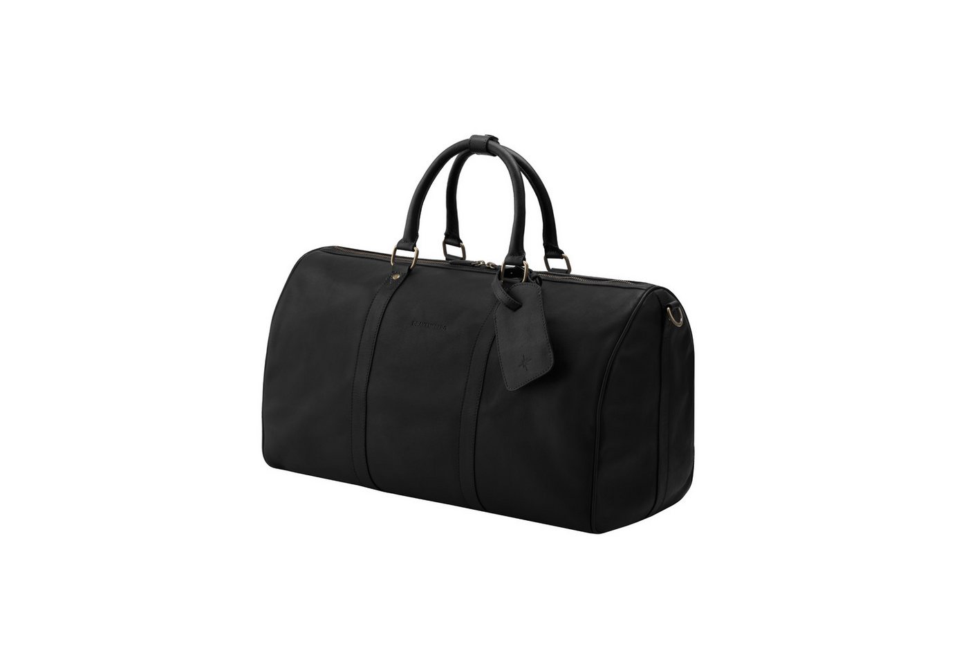 DRAKENSBERG Reisetasche Weekender »James« (50) Schwarz, aus Premium Leder für Damen und Herren, elegant und modern von DRAKENSBERG