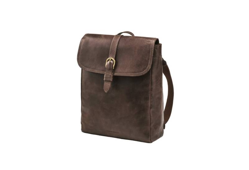 DRAKENSBERG Tagesrucksack »Tara« Kaffee-Braun, Cityrucksack für Damen aus Leder mit 13" Laptopfach, hochwertig von DRAKENSBERG