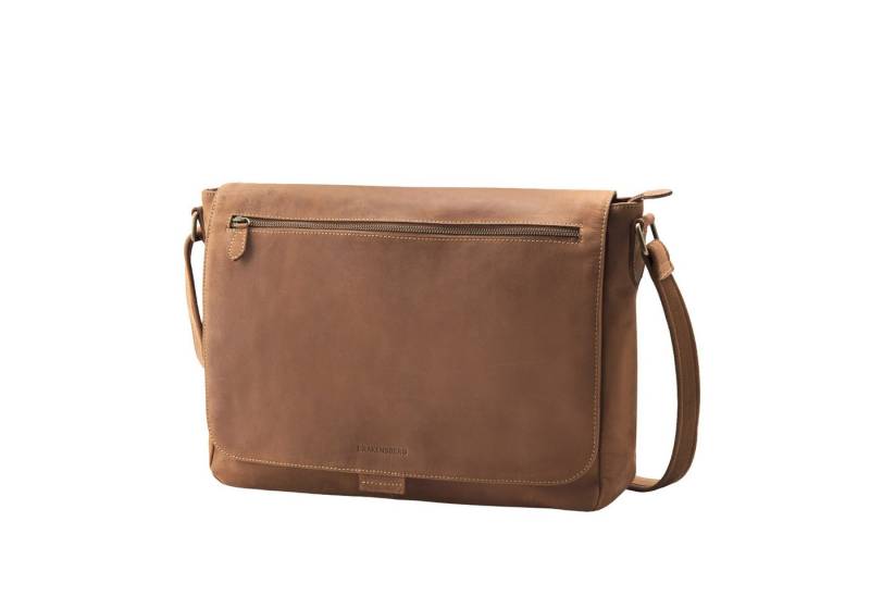 DRAKENSBERG Umhängetasche Messenger Bag »Leon« Havanna-Braun, Herren Leder Schultertasche mit 16" Laptopfach, handgemacht, Vintage von DRAKENSBERG