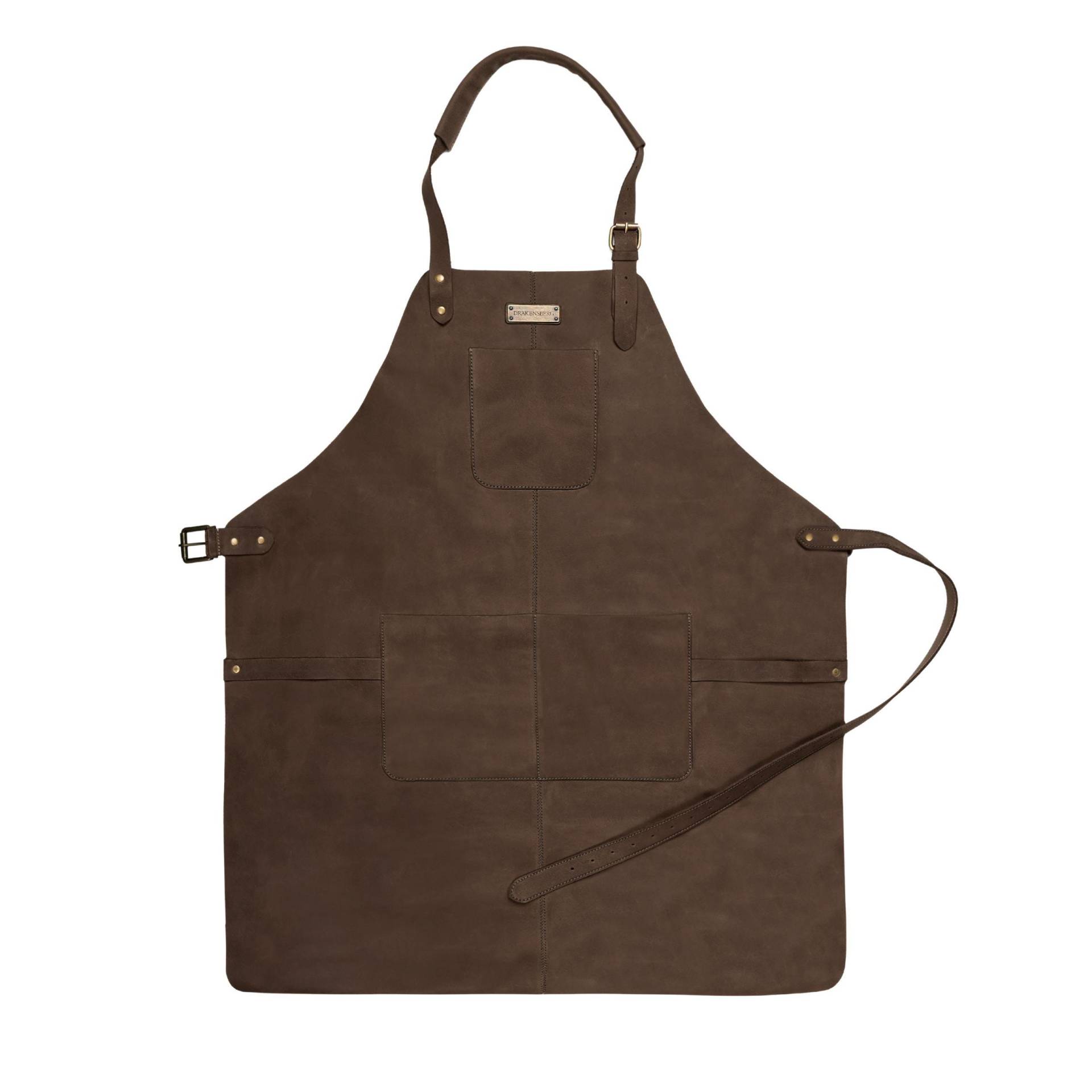 Drakensberg Xxl Grillschürze Bob Kaffee-Braun, Handgemachte Kochschürze, Küchenschürze Für Herren & Barista Aus Nachhaltigem Premium Leder von DRAKENSBERGde