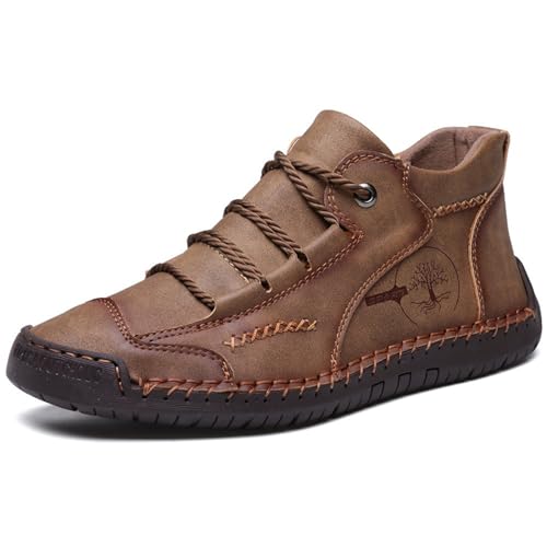 Bootsschuhe Herren, Trachtenschuhe Haferlschuhe Lederschuhe Schwarz Braun Oktoberfest Herren Outfit Anzugschuhe Bootsschuhe Schuhe Atmungsaktive Slipper Loafer von DRALOFAO