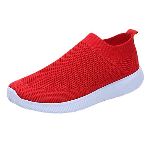 DRALOFAO Damen Outdoor Straßenlaufschuhe Avena Schuhe Damen Hallux Slip On Leichte Atmungsaktiv Walkingschuhe Straßenlaufschuhe Freizeitschuhe Stoffschuhe Sneaker von DRALOFAO