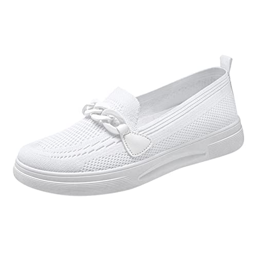 DRALOFAO Damen Turnschuhe Strand Sneakers Bunt Slip On Leichte Atmungsaktiv Straßenlaufschuhe Freizeitschuhe Sneaker Walkingschuhe Sportschuhe Outdoorschuhe Tennis Schuhe Stoffschuhe von DRALOFAO