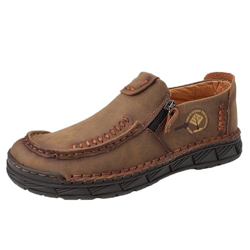 Freizeitschuhe Herren, Haferlschuhe Trachtenschuhe Lederschuhe Schwarz Braun Oktoberfest Herren Outfit Anzugschuhe Bootsschuhe Schuhe Atmungsaktive Slipper Loafer von DRALOFAO