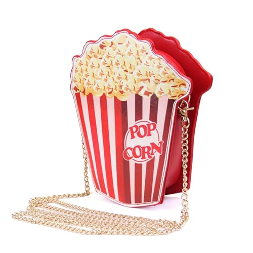 DRALOFAO Umhängetasche für Frauen Schultertasche Messenger Bags Handtasche Popcorn Haarreif von DRALOFAO