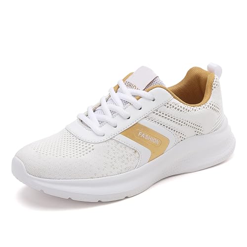 DRALOFAO Wanderschuhe Damen Wasserdicht Turnschuhe Outdoor Sportschuhe Kletterschuhe Trailrunning Walkingschuhe Bequeme Sommer Schuhe Laufschuhe Trainingsschuhe Leichte Halbschuhe von DRALOFAO