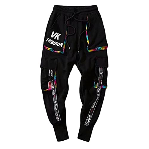 Herren Cargohose Arbeit Kampf Techwear Hose mit Taschen Jogginghose Hip Hop Jogger Hosen Haremshose Leinenhose Freizeithosen Herren Cargohose Arbeit Kampf Techwear Hose mit Taschen Jogginghose Hip Hop Jogger Hosen Haremshose Leinenhose Freizeithosen von DRALOFAO