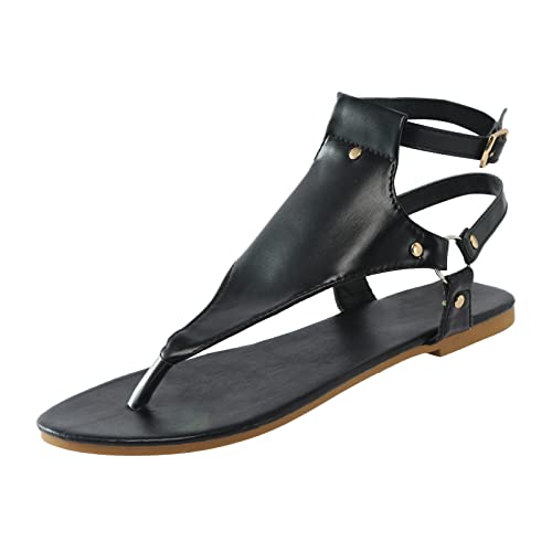 Keilabsatz Schuhe Damen Sommer Damen Schuhe Sandalen Sicherheitssandalen Flach Römische Riemchensandalen Abendschuhe Schnüren Mit Ankle Strap Strand Peep Stiefeletten Hausschuhe Damenschuhe Strass Mit von DRALOFAO