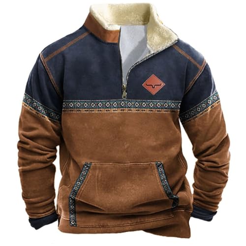 Pulli Herren 3xl Herren 4xl Winterpullover Ugly Wool Winterjacke Solid Kapuze Winter Winter Sweatshirt Pullover Winter Warm Herren Dicke Arbeitstroyer Sweatshirt Herren, Winter Pulli von DRALOFAO