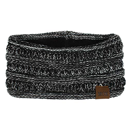 Winter Stirnband Damen Blumen Geflochtener Stirnband Joggen Accessoires Breit Winter Haarschmuck Kopftuch Strick Weihnachts Fleece Haarband Headbands Haarreif, Haarband Kosmetik von DRALOFAO