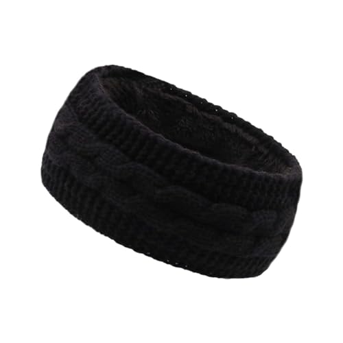 Winter Stirnband Damen Geflochtener Sport Stirnband Winter Merinowolle Strick Laufen Haarband Beauty Hair Kostüm Weihnachts Haarschmuck Kopftuch Haarreif, Stirnband Sport von DRALOFAO