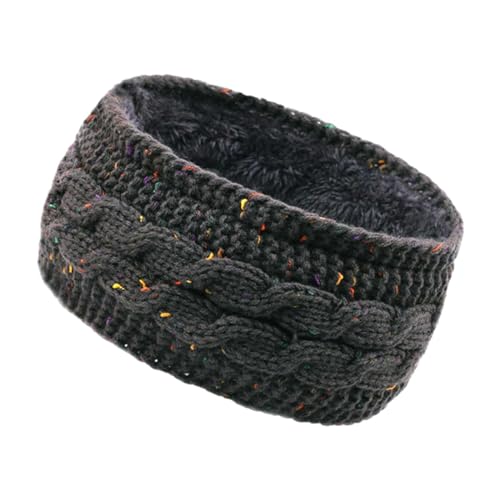 Winter Stirnband Damen Geflochtener Sport Stirnband Winter Merinowolle Strick Laufen Haarband Beauty Hair Kostüm Weihnachts Haarschmuck Kopftuch Haarreif, Stirnband Sport von DRALOFAO