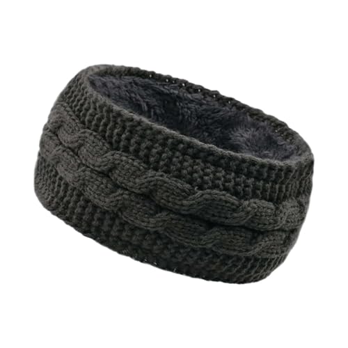 Winter Stirnband Damen Geflochtener Sport Stirnband Winter Merinowolle Strick Laufen Haarband Beauty Hair Kostüm Weihnachts Haarschmuck Kopftuch Haarreif, Stirnband Sport von DRALOFAO