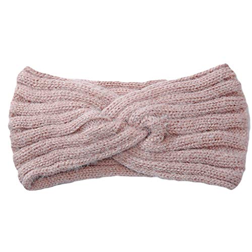 Winter Stirnband Damen Joggen Kopftuch Stirnband Herbst Strick Cozy Merinowolle Haarschmuck Weihnachts Kostüm Women Breit Haarband Headbands Kopftuch, Stirnband Sport von DRALOFAO