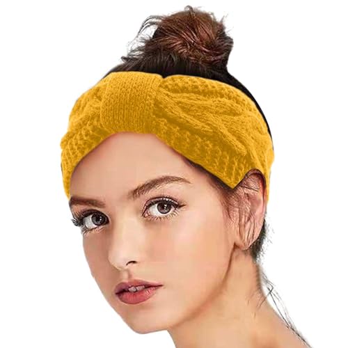 Winter Stirnband Damen Merinowolle Kopftuch Stirnband Laufen Warm Beauty Cozy Haarband Blumen Winter Sport Joggen Haarschmuck Headbands Kopftuch, Stirnband Sport von DRALOFAO