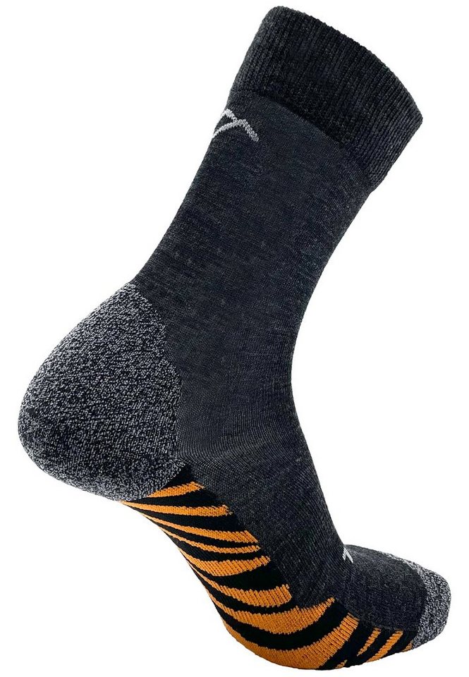 DRASSN Wandersocken Vohenstrauß Herren und Damen (1-Paar) aus Merino Wolle, mit druckfreiem Bündchen und Blasenschutz von DRASSN