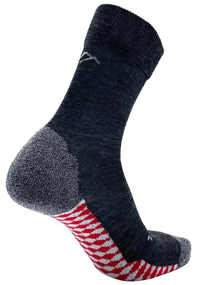 DRASSN Wandersocken Vohenstrauß Herren und Damen (1-Paar) aus Merino Wolle, mit druckfreiem Bündchen und Blasenschutz von DRASSN