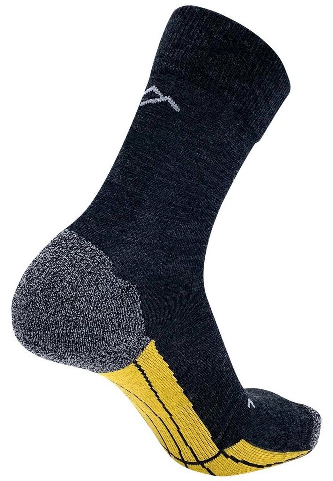 DRASSN Wandersocken Vohenstrauß Herren und Damen (1-Paar) aus Merino Wolle, mit druckfreiem Bündchen und Blasenschutz von DRASSN