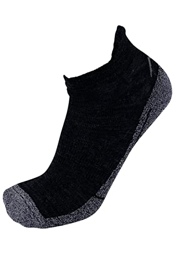 DRASSN kurze Merino Socken Herren und Damen Vohenstrauß, Sportsocken, Radsocken - 1 Paar - Premium Wandersocken Herren - kurze Merino Socken Damen und Herren (36-38, Grau) von DRASSN