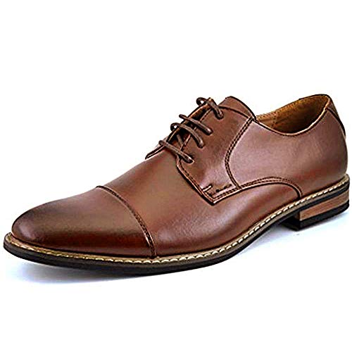 Bruno Marc Herren Derby Schnürhalbschuhe Klassischer Business Anzugschuhe Dunkelbraun Prince-6 Talla 47EU/13US von Bruno Marc