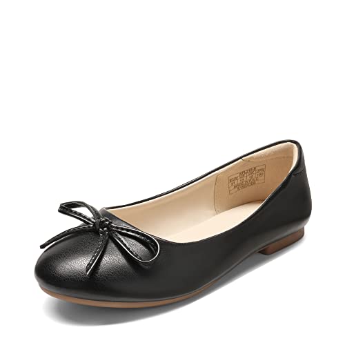 DREAM PAIRS Ballerinas Mädchen Mary Jane Flache Schuhe Ballerinas Prinzessin Schuhe Kommunionschuhe Schulschuhe mit Schleife Black 30 (EUR) KFL216-E von DREAM PAIRS