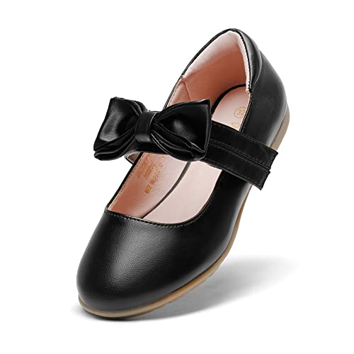 DREAM PAIRS Ballerinas Mädchen Mary Jane Strap Flache Schuhe Ballerinas Prinzessin Schuhe Kommunionschuhe Flache Schulschuhe Kinder SCHWARZ/PU SDFL2220K-E Größe 32 (EUR) von DREAM PAIRS