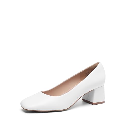 DREAM PAIRS Damen-Pumps mit geschlossener Zehenpartie,Size 38,Weiss,SDPU2426W-E von DREAM PAIRS