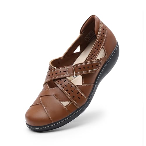 DREAM PAIRS Damen Loafer, Schlupfschuhe, Bequeme Freizeitschuhe, Flache Schuhe, Arbeitsschuhe, Sandalen mit geschlossener Spitze,Size 40.5,Bräunen,DWUMLS2508 DREAM PAIRS Damen Loafer, Schlupfschuhe, Bequeme Freizeitschuhe, Flache Schuhe, Arbeitsschuhe, Sandalen mit geschlossener Spitze,Size 40.5,Bräunen,DWUMLS2508 von DREAM PAIRS