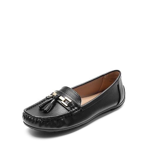 DREAM PAIRS Damen Loafer Bequeme Mokassins Slippers SCHWARZ 37 (EUR) SDLS2320W-E von DREAM PAIRS