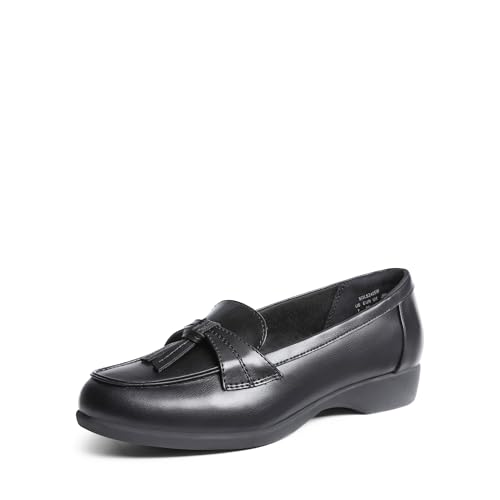 DREAM PAIRS Damen Loafer Bequeme Mokassins Slippers mit Weiche Dicke Sohle Atmungsaktiv,Size 40.5,Schwarz,SDLS2405W DREAM PAIRS Damen Loafer Bequeme Mokassins Slippers mit Weiche Dicke Sohle Atmungsaktiv,Size 40.5,Schwarz,SDLS2405W von DREAM PAIRS