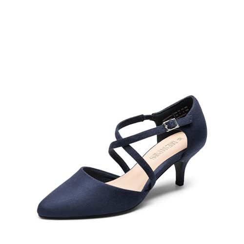 DREAM PAIRS Damen Pumps Sandale Pumps mit verstellbarem Schnallenverschluss,Size 36,Marine,SDPU2437W-E von DREAM PAIRS