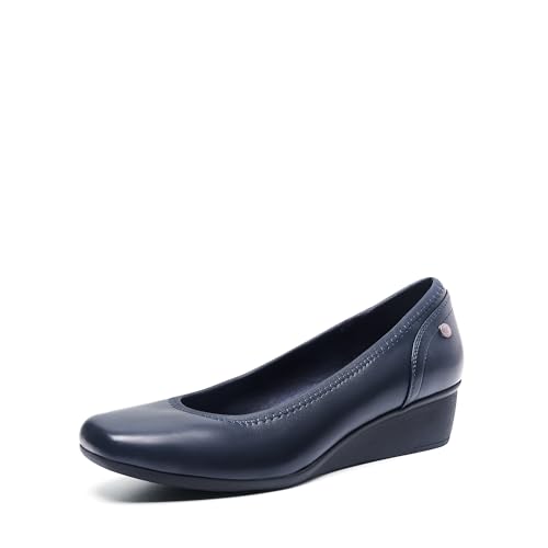 DREAM PAIRS Damen-Pumps mit geschlossener Zehenpartie,Size 37,Navy-PU,SDPU2418W von DREAM PAIRS