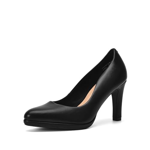 DREAM PAIRS Damen Pumps mit spitzer Zehenpartie, Elegante Stiletto Klassische high Heels für Party, Frauen Abendschuhe SDPU2441W-E SCHWARZ-PU Größe 36 (EUR) von DREAM PAIRS