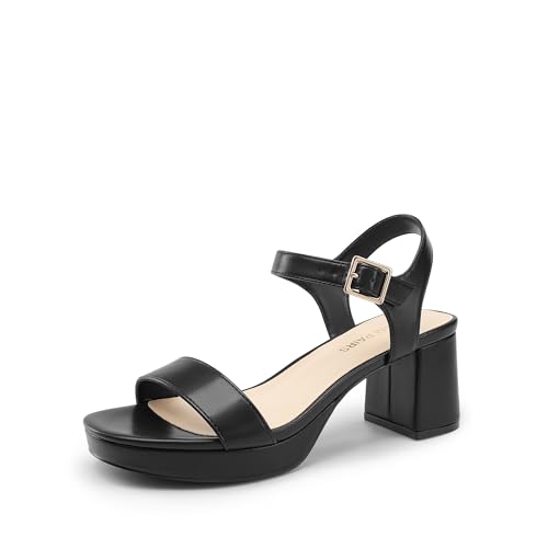 DREAM PAIRS Damen-Sandalen mit Absatz,Size 41,Schwarz,DWUMHS2507 von DREAM PAIRS