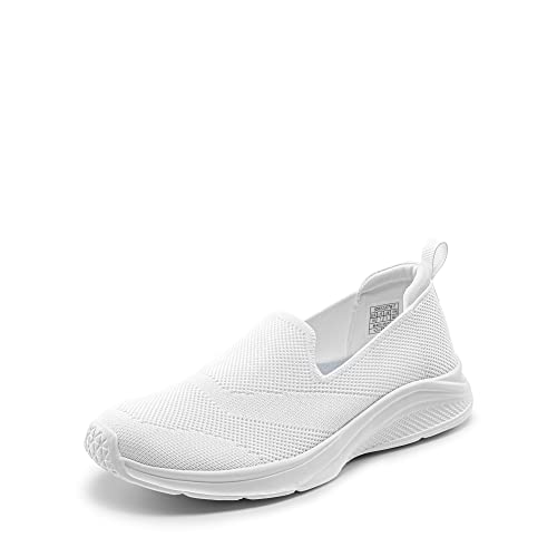 DREAM PAIRS Damen Sneaker Turnschuhe Atmungsaktiv Sportschuhe Bequeme Schlupfschuhe Slip On Jogging Fitness Schuhe Weiss 37 (EUR) SDWS2307W-E von DREAM PAIRS