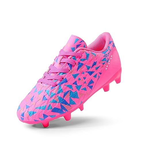 DREAM PAIRS Fußballschuhe für Jungen und Mädchen, für Jugendliche und Kinder,Size 30,Fuchsia/ROSA/KÖNIGLICH/BLAU,HZ19003K-E von DREAM PAIRS