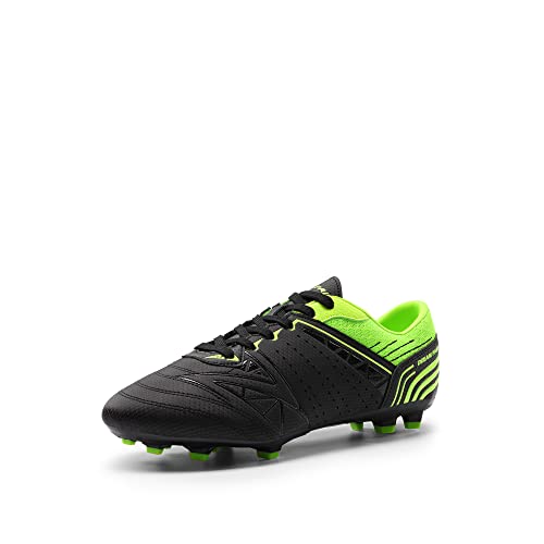 DREAM PAIRS Herren Fußballschuhe Jugen Trainingsschuhe Professionelle Stollen Spikes Cleats Outdoor Sport Football Schuhe,Size 40,SCHWARZ/NEONGRÜN,160859-M-E von DREAM PAIRS