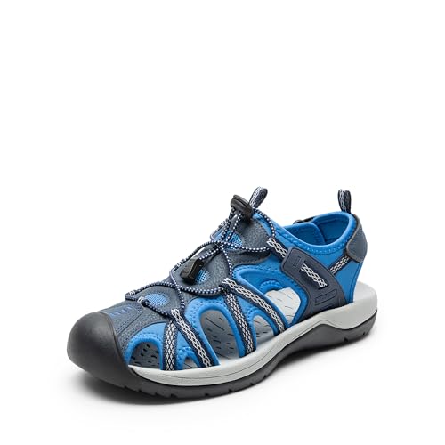 DREAM PAIRS Herren Sandalen Strand Wandersandale Trekkingsandalen Outdoorschuhe Sommer Freizeitschuhe Sport-Outdoor Wasser Atmungsaktive Sandale,Size 47,Marine,DMUMST2505 von DREAM PAIRS