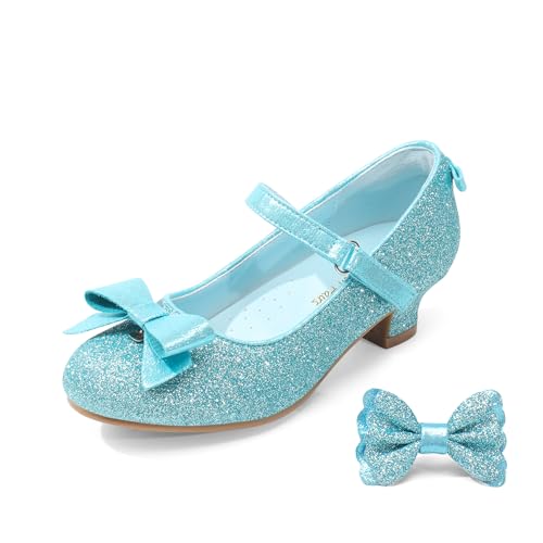 DREAM PAIRS Mädchen-Blumenmädchen-Kleiderschuhe für Hochzeit, Party,Size 30,BLAU,SDFL2322K von DREAM PAIRS