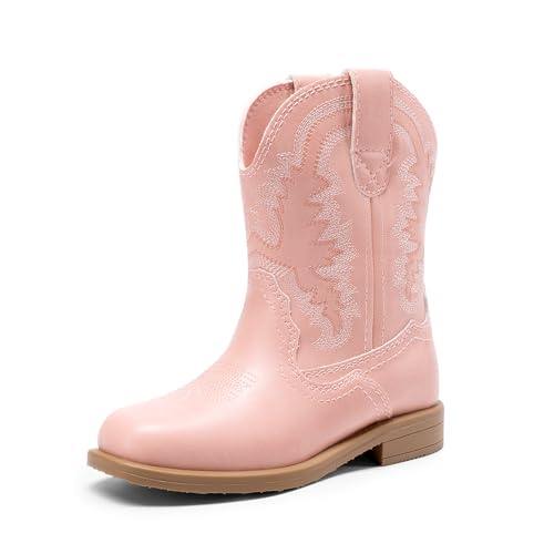 DREAM PAIRS Reit-Kampfstiefel für Mädchen mit mittlerer Wade,Size 32,Rosa,SDBO2307K von DREAM PAIRS