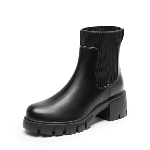 DREAM PAIRS Stiefel Damen Chelsea Stiefel Stiefeletten Ankle Booties Damen Boots 36.5 SCHWARZ SDAB2312W DREAM PAIRS Stiefel Damen Chelsea Stiefel Stiefeletten Ankle Booties Damen Boots 36.5 SCHWARZ SDAB2312W von DREAM PAIRS