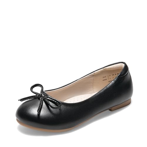 DREAM PAIRS mädchen Schuhe Ballerina Abendschuhe Kommunionschuhe Mary Jane Prinzessinnenschuhe Festliche Schuhe Glitzer mit Schleifen geeignet für Geburtstag,Size 33.5,Schwarz,KFL216 von DREAM PAIRS