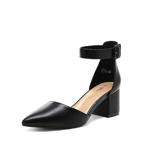 Dream Pairs Hochzeitsschuhe Damen Spangenpumps Tanzschuhe Sandaletten mit Blockabsatz Slingback Pumps,Size 40,Schwarz/Pu,ANNEE Dream Pairs Hochzeitsschuhe Damen Spangenpumps Tanzschuhe Sandaletten mit Blockabsatz Slingback Pumps,Size 40,Schwarz/Pu,ANNEE von DREAM PAIRS