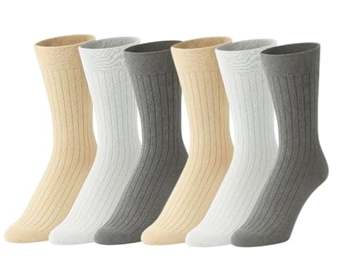 DREAM SOCKS Wollsocken Herren Damen Warm,Angora Socken sehr dick Flauschig, 3 or 6 paar. (39-42, 6 pairs set.LIGHT COLOURS) von DREAM SOCKS
